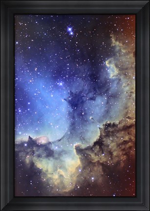 Framed NGC 7380 Emission Nebula in Cepheus Print