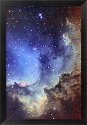 Framed NGC 7380 Emission Nebula in Cepheus Print