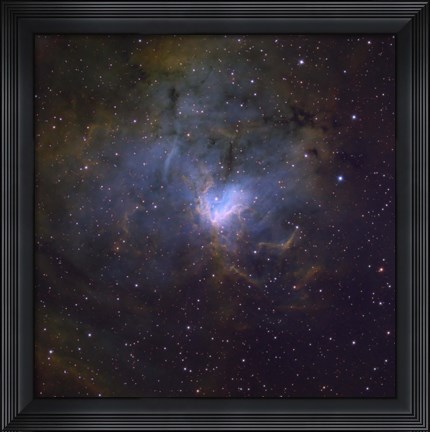 Framed NGC 1491, an emission nebula in the constellation of Perseus Print