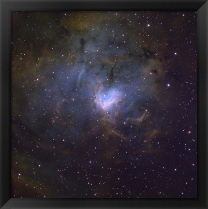 Framed NGC 1491, an emission nebula in the constellation of Perseus Print