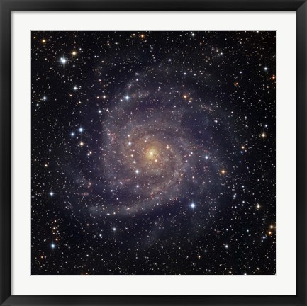 Framed IC 342, an intermediate spiral galaxy in the constellation Camelopardalis Print