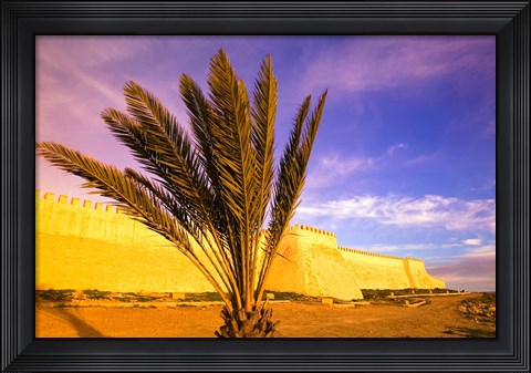 Framed MOROCCO, AGADIR: Ancient Kasbah Fort Walls Print
