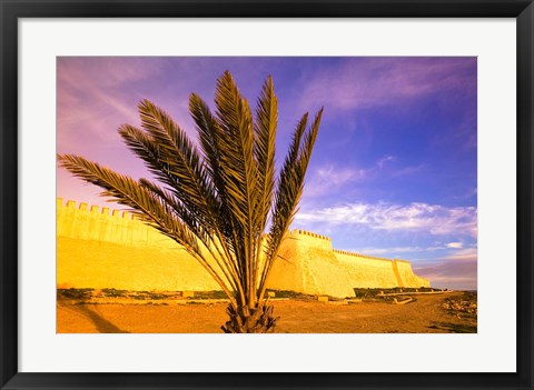 Framed MOROCCO, AGADIR: Ancient Kasbah Fort Walls Print