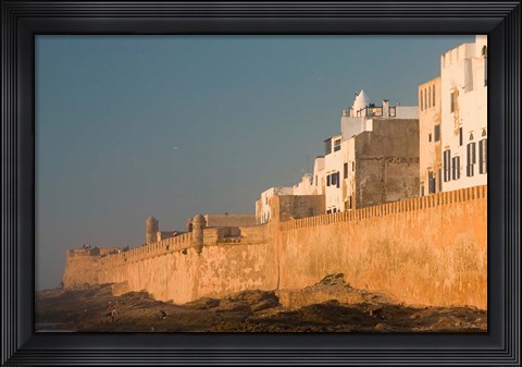 Framed MOROCCO, Atlantic Coast, ESSAOUIRA: Town, Sunset Print