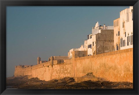 Framed MOROCCO, Atlantic Coast, ESSAOUIRA: Town, Sunset Print