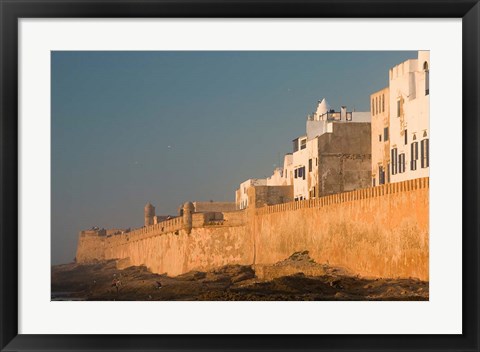 Framed MOROCCO, Atlantic Coast, ESSAOUIRA: Town, Sunset Print