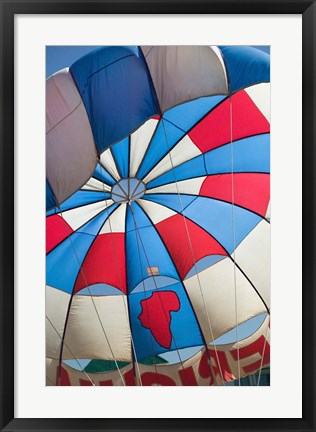 Framed Morocco, Atlantic Coast, Para Sail, Agadir Beach Print