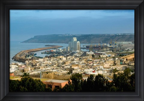 Framed MOROCCO, Atlantic Coast, SAFI: Town and Port View Print
