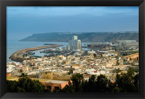 Framed MOROCCO, Atlantic Coast, SAFI: Town and Port View Print