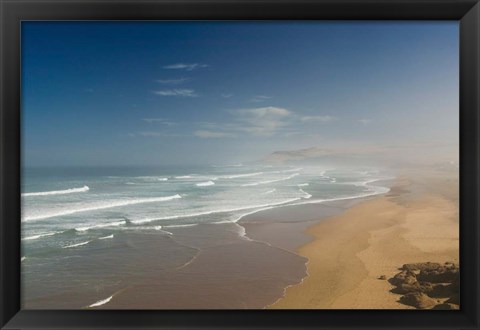 Framed MOROCCO, CAP RHIR: Atlantic Coast by town of TAMRI Print