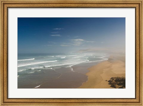 Framed MOROCCO, CAP RHIR: Atlantic Coast by town of TAMRI Print
