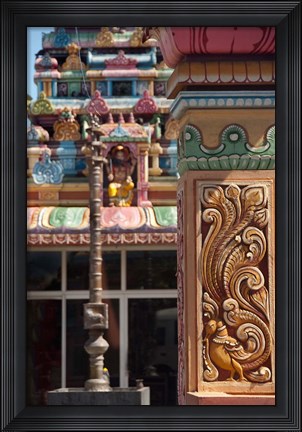 Framed Indian Temple, Port Louis, Mauritius Print