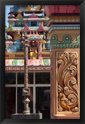 Framed Indian Temple, Port Louis, Mauritius Print