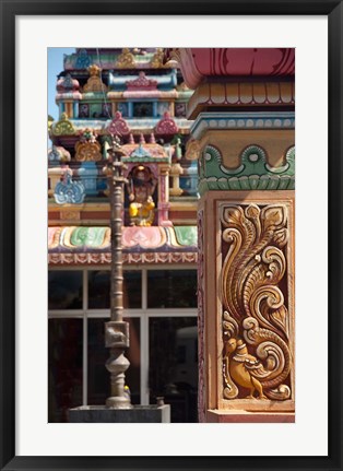 Framed Indian Temple, Port Louis, Mauritius Print