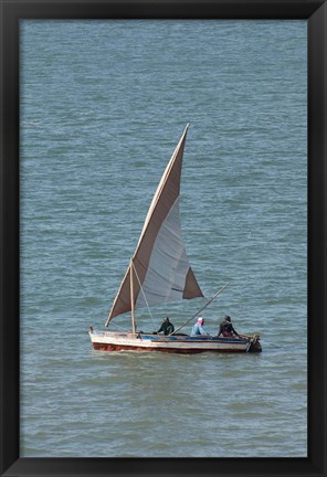 Framed Local Fishermen, Maputo, Mozambique Print