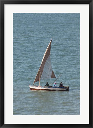 Framed Local Fishermen, Maputo, Mozambique Print