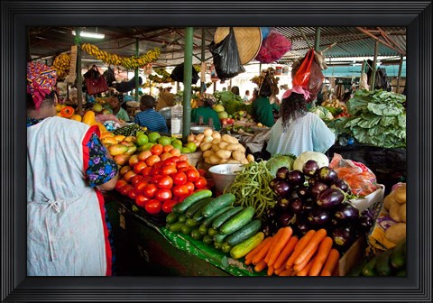Framed Mercado Municipal, Maputo, Mozambique Print
