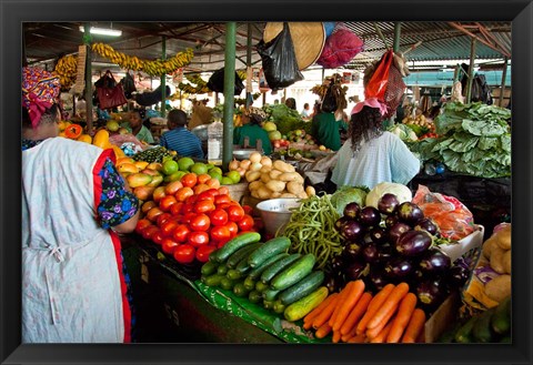 Framed Mercado Municipal, Maputo, Mozambique Print