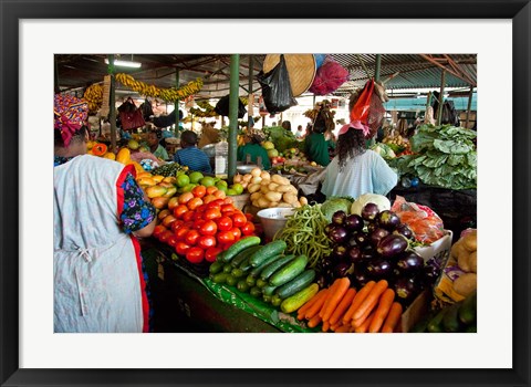 Framed Mercado Municipal, Maputo, Mozambique Print