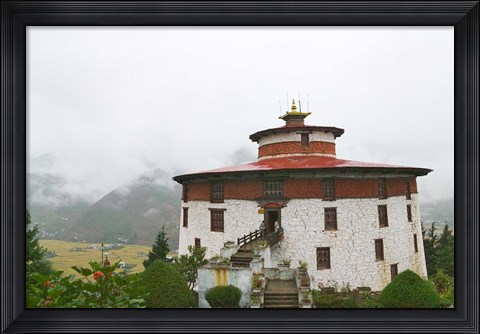 Framed Kichu Lhakhang Dzong, Paro, Bhutan Print