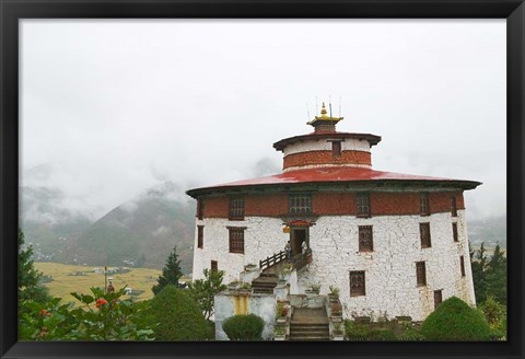Framed Kichu Lhakhang Dzong, Paro, Bhutan Print