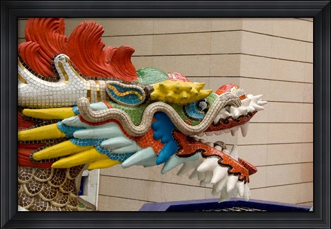 Framed Dragon Head, Goddess of Mercy temple, Hong Kong Print