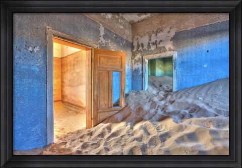 Framed Kolmanskuppe ghost town, Luderitz, Namibia, Africa Print