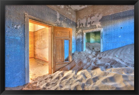 Framed Kolmanskuppe ghost town, Luderitz, Namibia, Africa Print