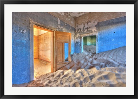 Framed Kolmanskuppe ghost town, Luderitz, Namibia, Africa Print