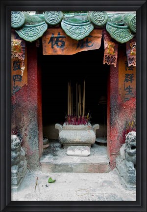 Framed Man Mo Temple, Tai Po, Hong Kong, China Print