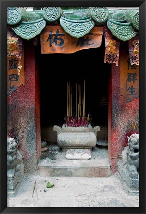 Framed Man Mo Temple, Tai Po, Hong Kong, China Print