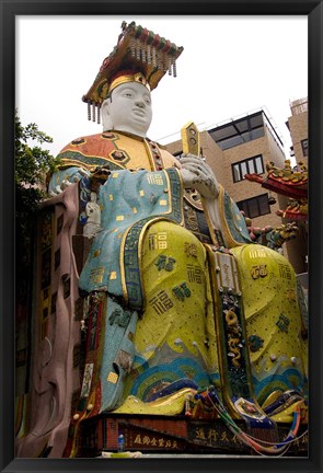 Framed Seated figure, Goddess of Mercy temple, Hong Kong Print