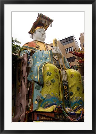 Framed Seated figure, Goddess of Mercy temple, Hong Kong Print