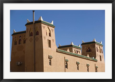 Framed Hotel Kasbah Asmaa Exterior, Midelt, Middle Atlas, Morocco Print