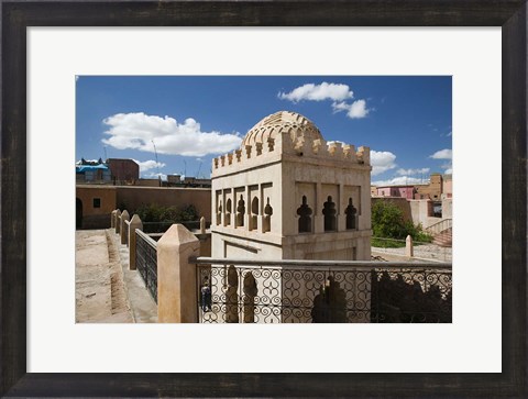 Framed Koubba Ba&#39;adiyn Ablutions Block for Mosque and Madersa, Marrakech, Morocco Print