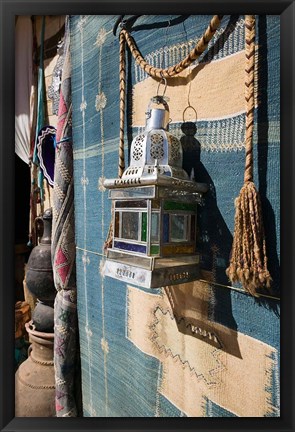 Framed Moroccan Souvenirs, Ait Ouritane, Todra Gorge Area, Tinerhir, Morocco Print