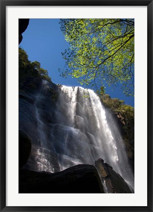 Framed Madonna and Child waterfall, Hogsback, South Africa Print