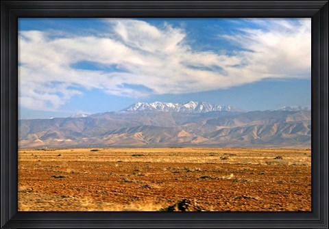 Framed Morocco, Atlas Mountains, landscape Print