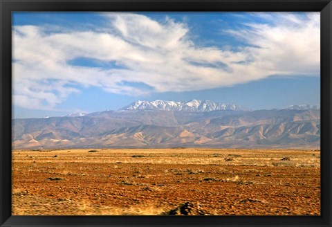 Framed Morocco, Atlas Mountains, landscape Print