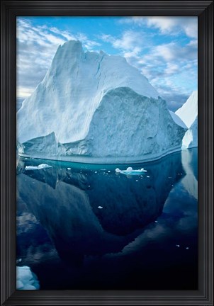 Framed Icebergs and seascapes, Antarctica Print
