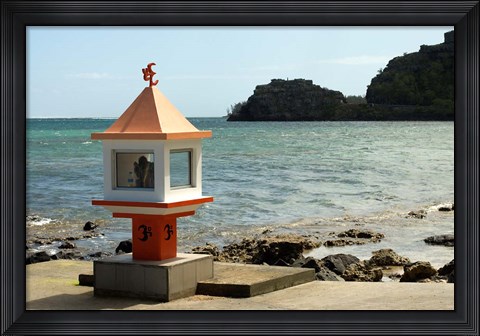 Framed Mauritius, Baie du Cap, Hindu place of worship Print