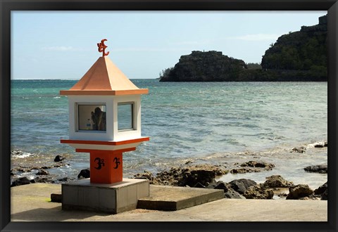 Framed Mauritius, Baie du Cap, Hindu place of worship Print