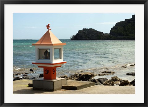 Framed Mauritius, Baie du Cap, Hindu place of worship Print