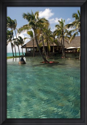Framed Mauritius, Poste de Flacq. Belle Mare Plage resort Print