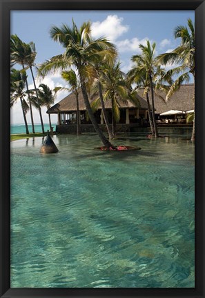 Framed Mauritius, Poste de Flacq. Belle Mare Plage resort Print