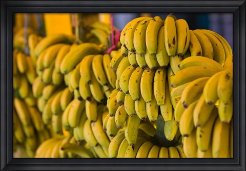 Framed MOROCCO, Atlantic Coast, TAMRI, Market bananas Print