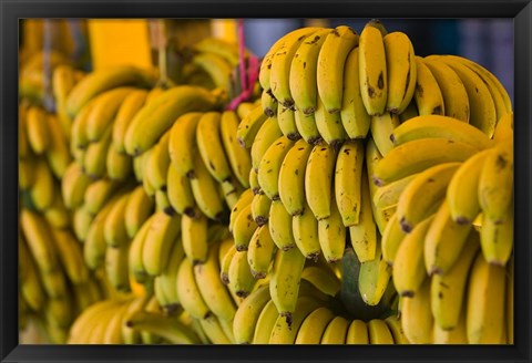 Framed MOROCCO, Atlantic Coast, TAMRI, Market bananas Print