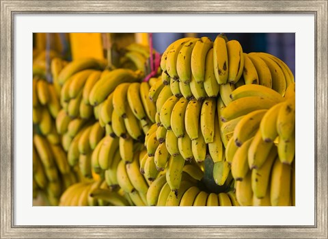 Framed MOROCCO, Atlantic Coast, TAMRI, Market bananas Print