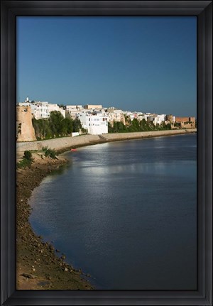 Framed MOROCCO, AZEMMOUR: View from Um, er, Rbia River Print