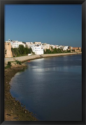 Framed MOROCCO, AZEMMOUR: View from Um, er, Rbia River Print